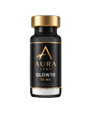 GLOW70 70 MG research peptide vial - Aura Labs